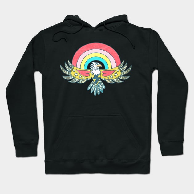 FALCON RAINBOW Hoodie by NICHOLACOWDERYILLUSTRATIONS 